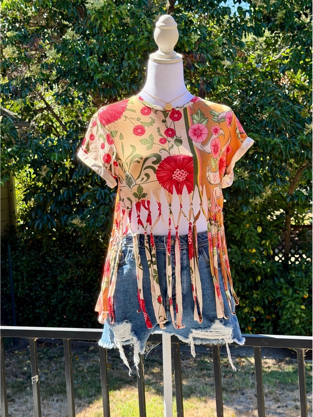 SUMMER’S END SALE 🌟 Agua Bendita Macramé Fringe - Festival - Cover-Up - Top